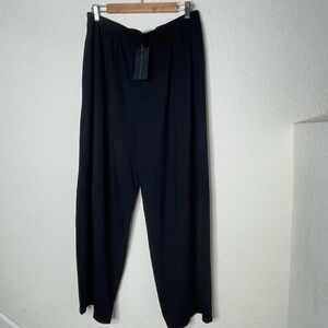 Bryn Walker Olivier Lantern Pants Size L Black Modal Blend Made In USA